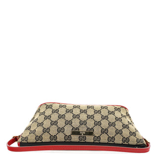 Gucci 039 1103 Beige Red GG Boat Pochette