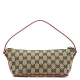 Gucci 039 1103 Beige Red GG Boat Pochette