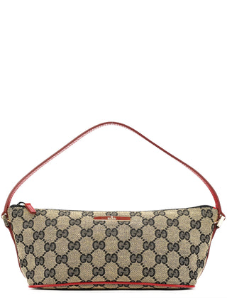 Gucci 039 1103 Beige Red GG Boat Pochette