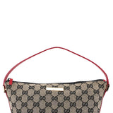 Gucci 039 1103 Beige Red GG Boat Pochette