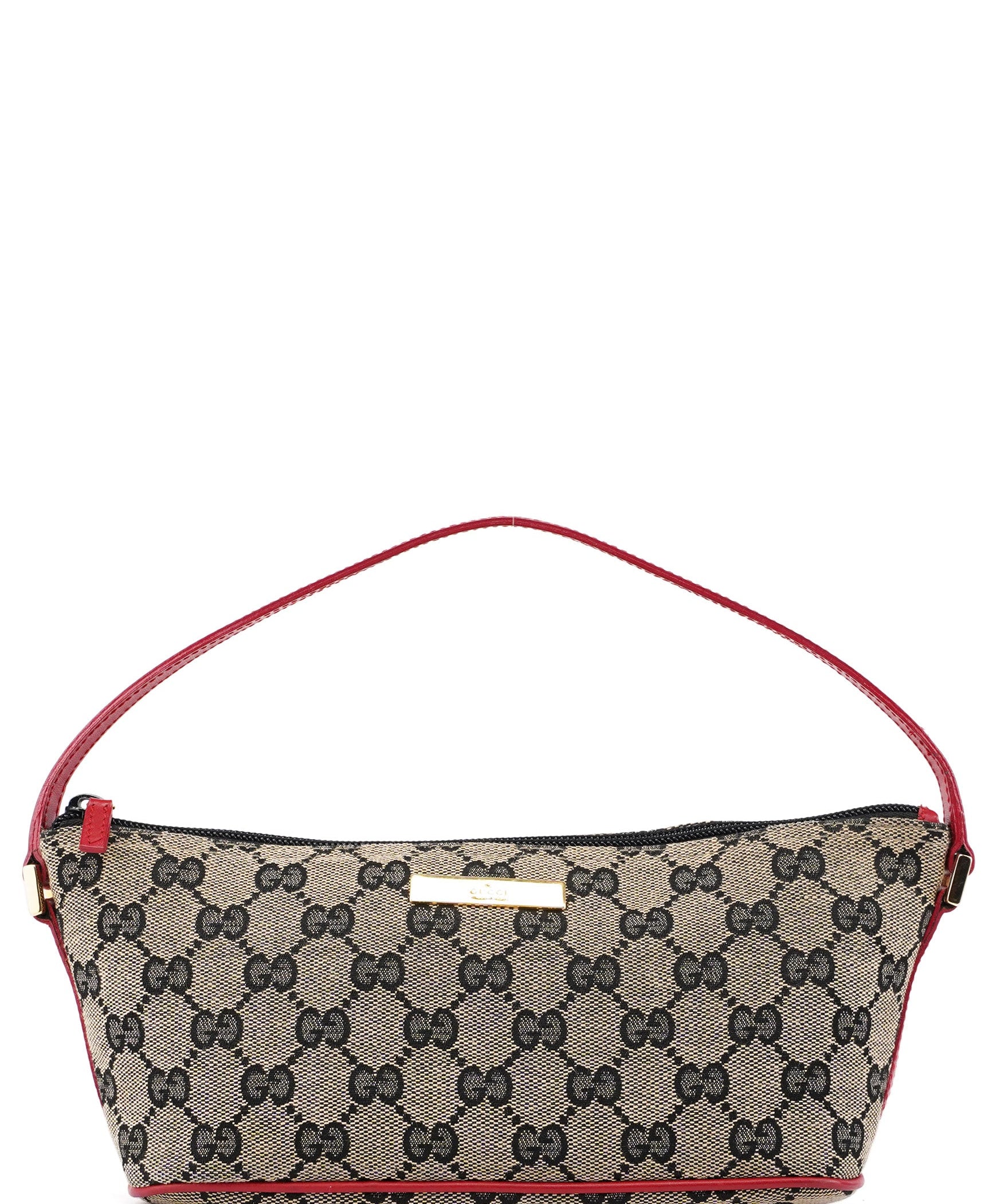 Gucci 039 1103 Beige Red GG Boat Pochette