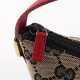 Gucci 039 1103 Beige Red GG Boat Pochette