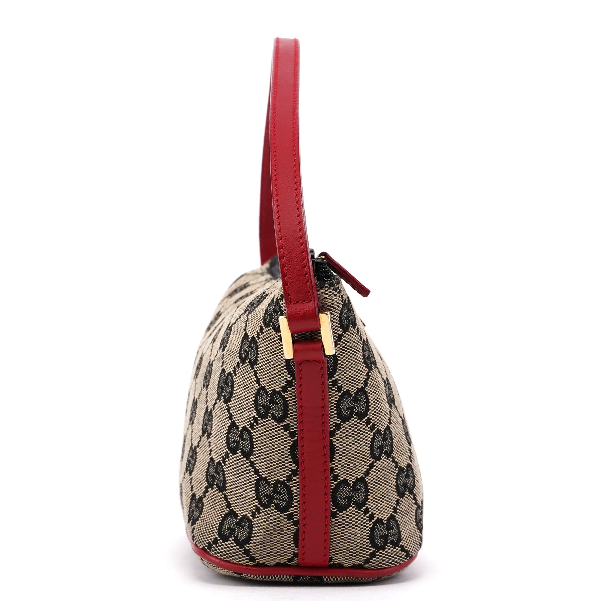Gucci 039 1103 Beige Red GG Boat Pochette