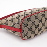 Gucci 039 1103 Beige Red GG Boat Pochette