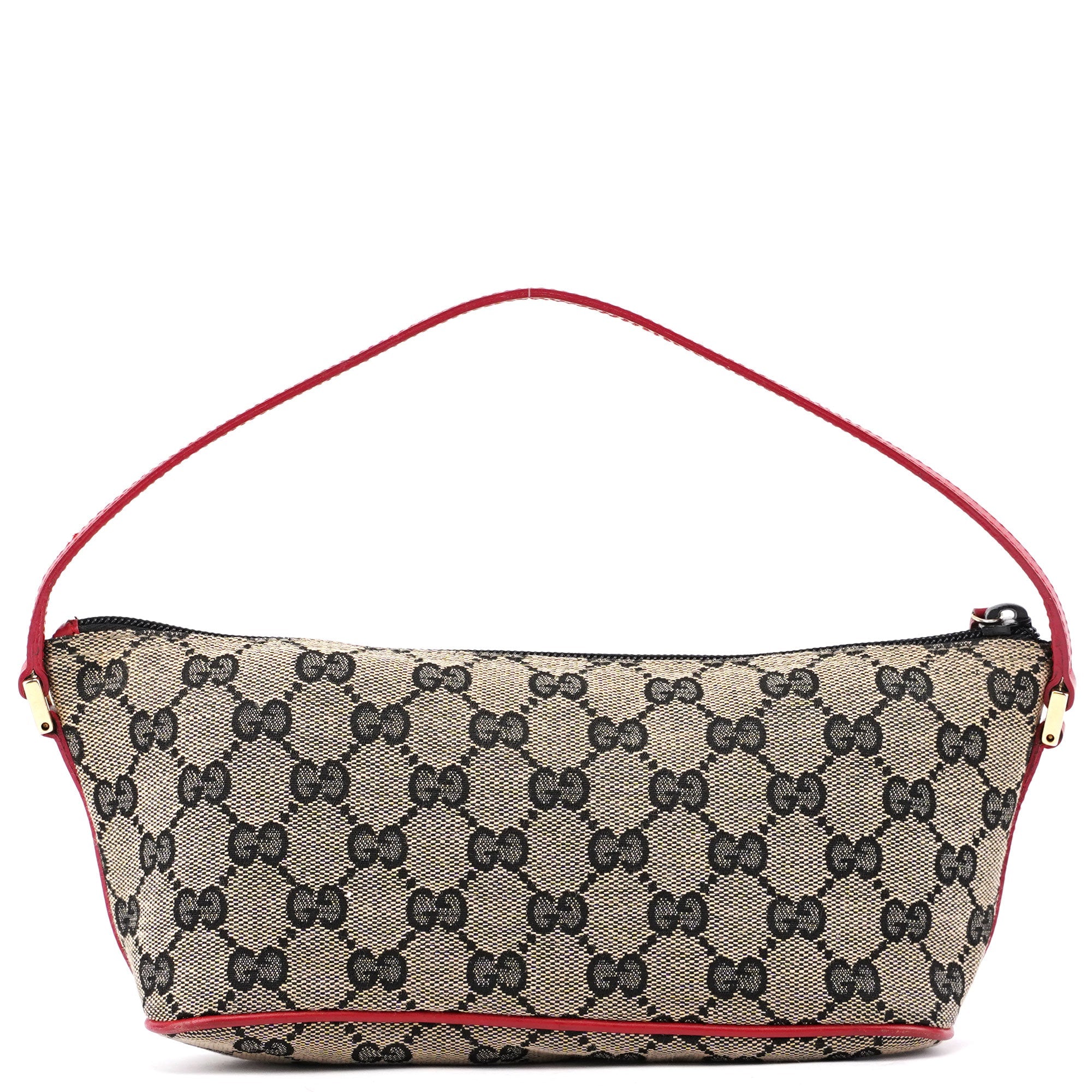 Gucci 039 1103 Beige Red GG Boat Pochette