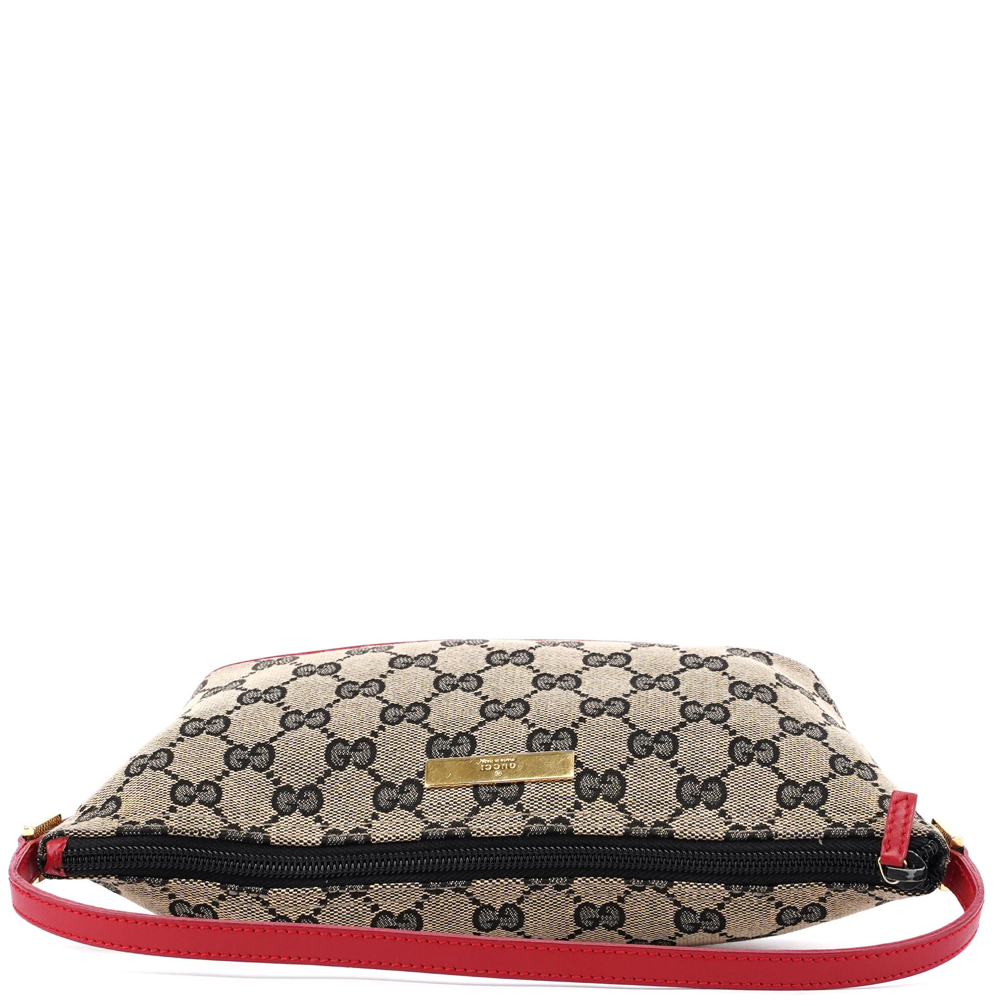 Gucci 039 1103 Beige Red GG Boat Pochette