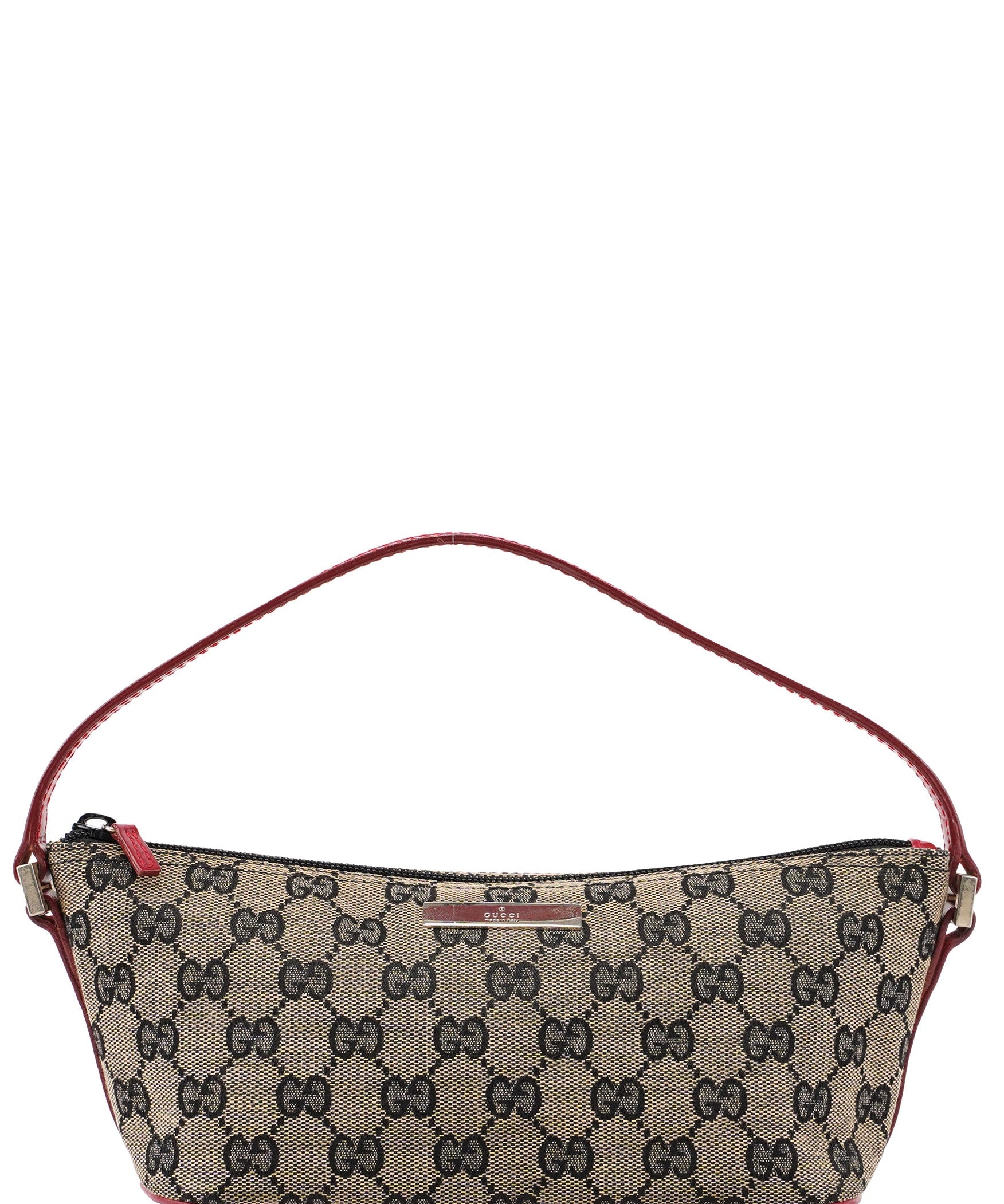 Gucci 039 1103 Beige Red GG Boat Pochette