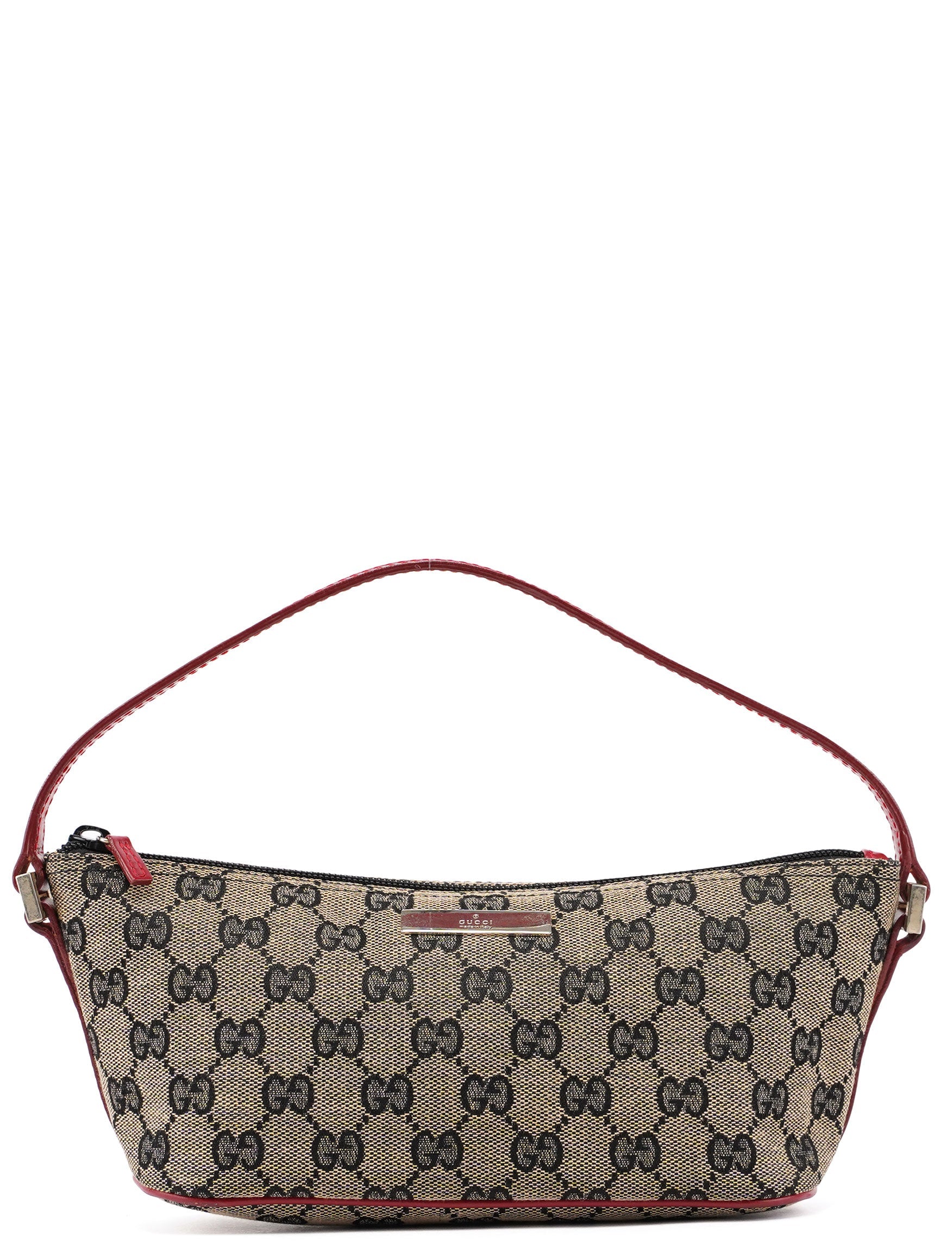 Gucci 039 1103 Beige Red GG Boat Pochette