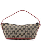 Gucci 039 1103 Beige Red GG Boat Pochette