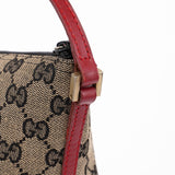 Gucci 039 1103 Beige Red GG Boat Pochette