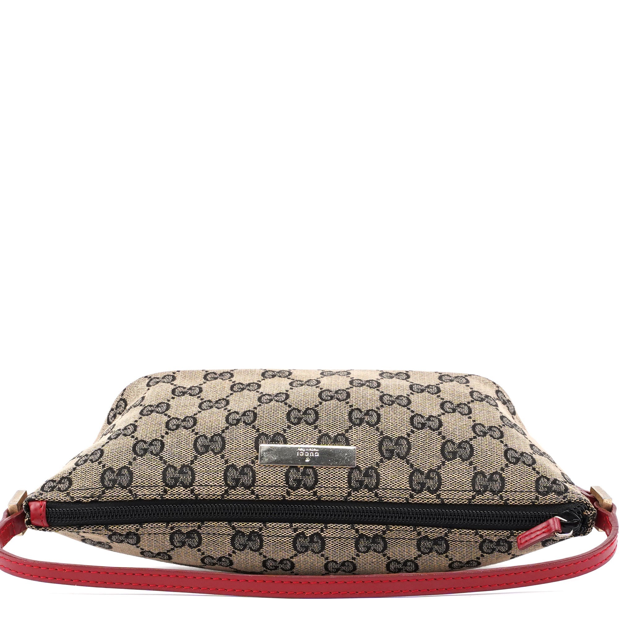 Gucci 039 1103 Beige Red GG Boat Pochette