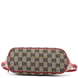 Gucci 039 1103 Beige Red GG Boat Pochette