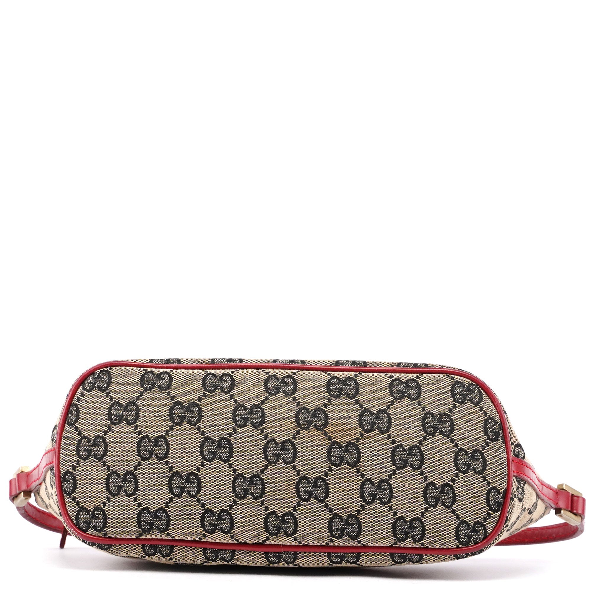 Gucci 039 1103 Beige Red GG Boat Pochette