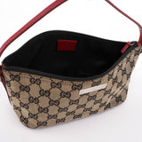 Gucci 039 1103 Beige Red GG Boat Pochette