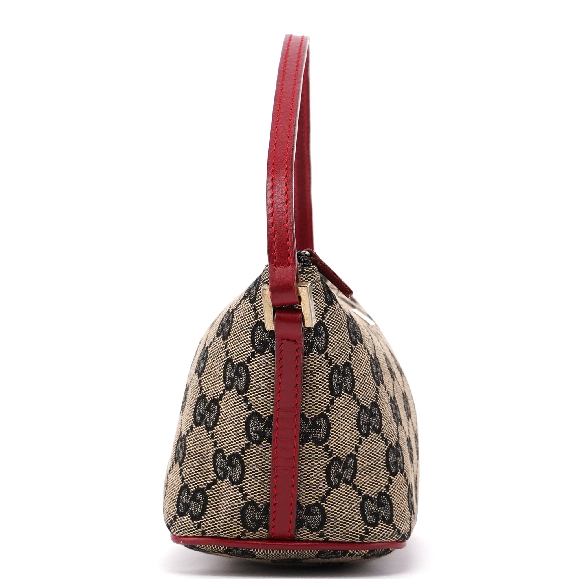Gucci 039 1103 Beige Red GG Boat Pochette