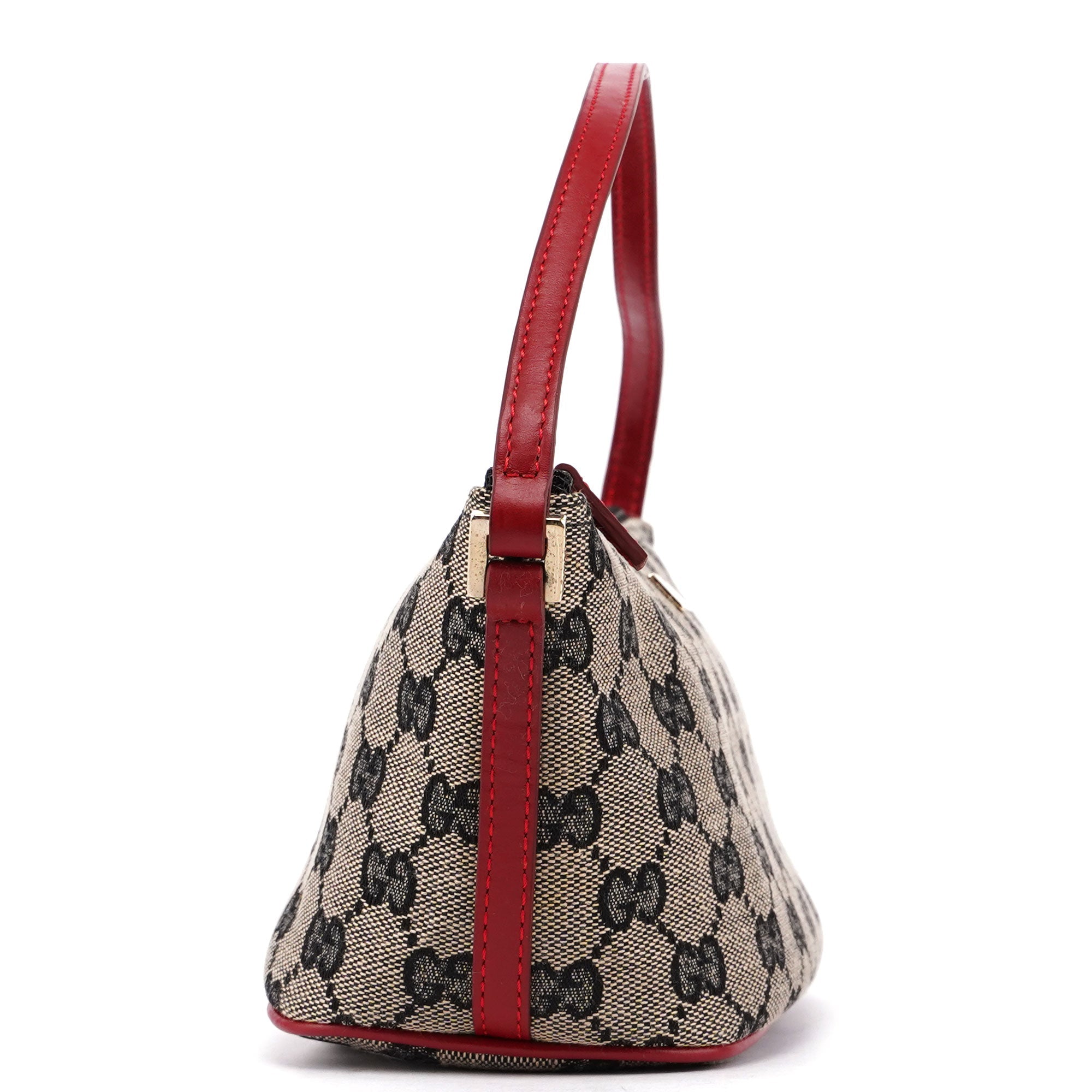 Gucci 039 1103 Beige Red GG Boat Pochette