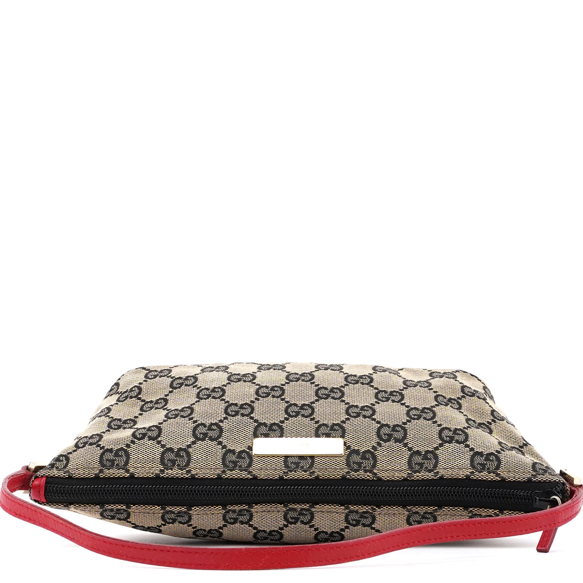 Gucci 039 1103 Beige Red GG Boat Pochette