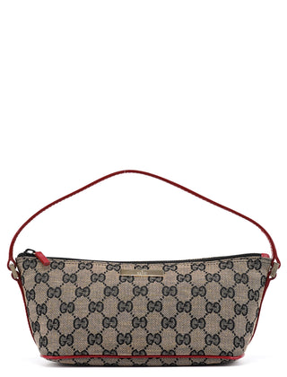 Gucci 039 1103 Beige Red GG Boat Pochette