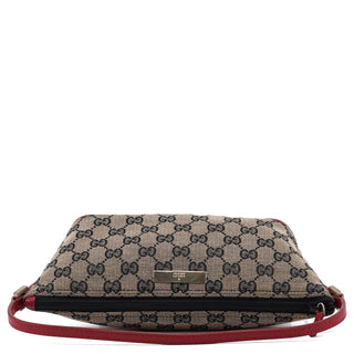 Gucci 039 1103 Beige Red GG Boat Pochette