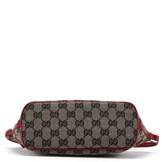 Gucci 039 1103 Beige Red GG Boat Pochette