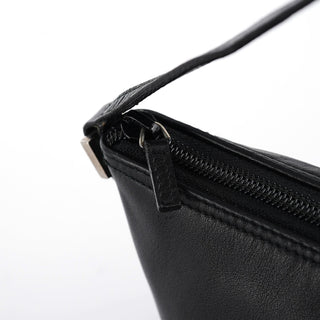Gucci 039 1103 Black Calfskin Boat Pochette