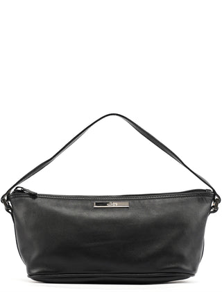 Gucci 039 1103 Black Calfskin Boat Pochette