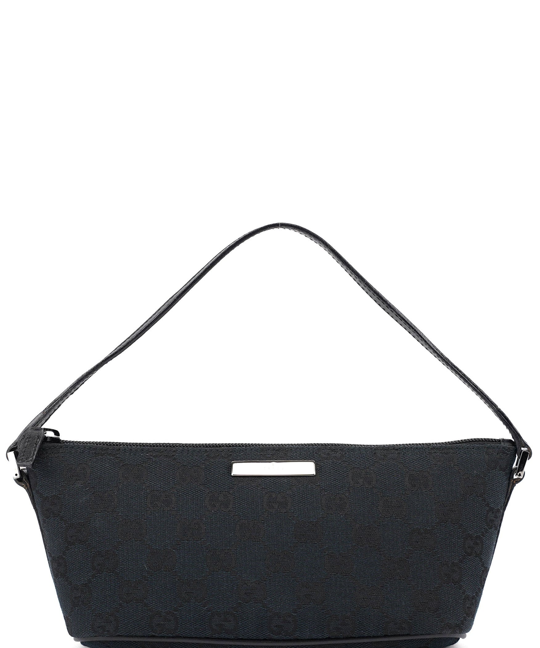 Gucci 039 1103 Black GG Boat Pochette