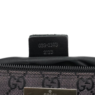 Gucci 039 1103 Black GG Boat Pochette