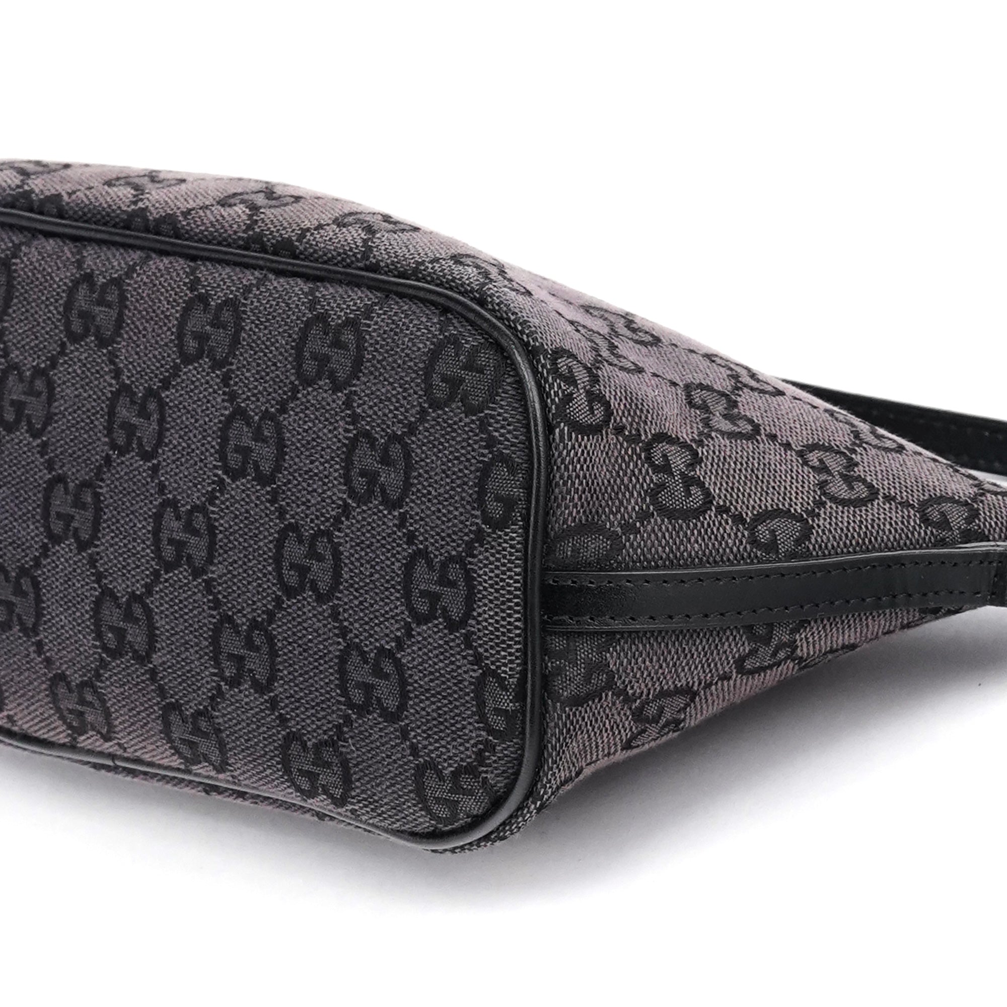 Gucci 039 1103 Black GG Boat Pochette
