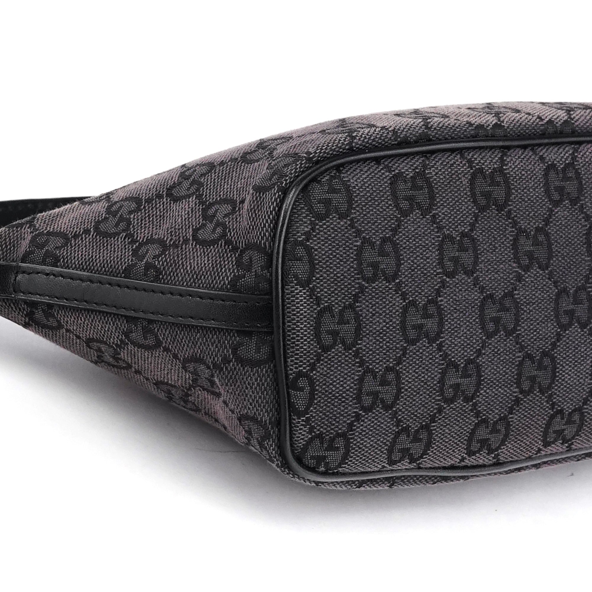 Gucci 039 1103 Black GG Boat Pochette