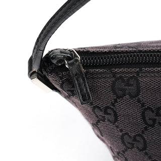 Gucci 039 1103 Black GG Boat Pochette