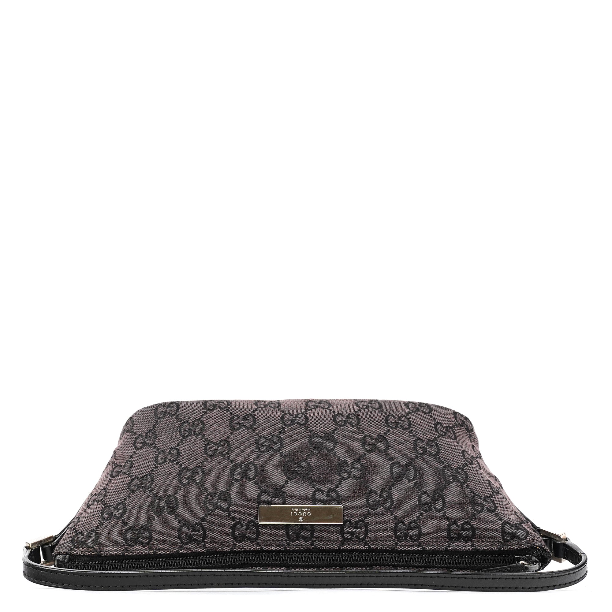 Gucci 039 1103 Black GG Boat Pochette