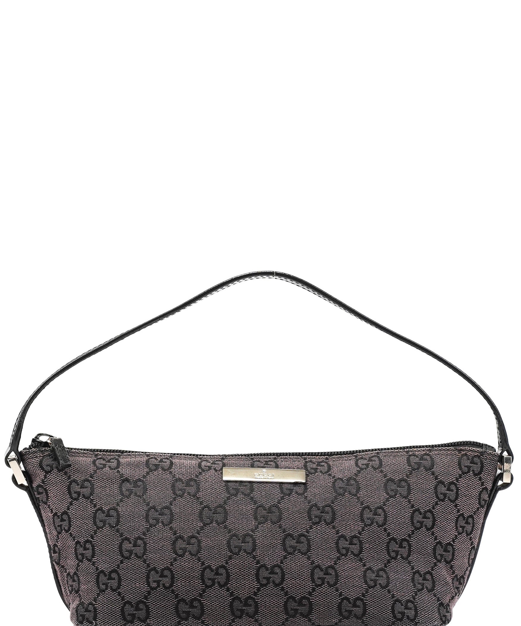 Gucci 039 1103 Black GG Boat Pochette