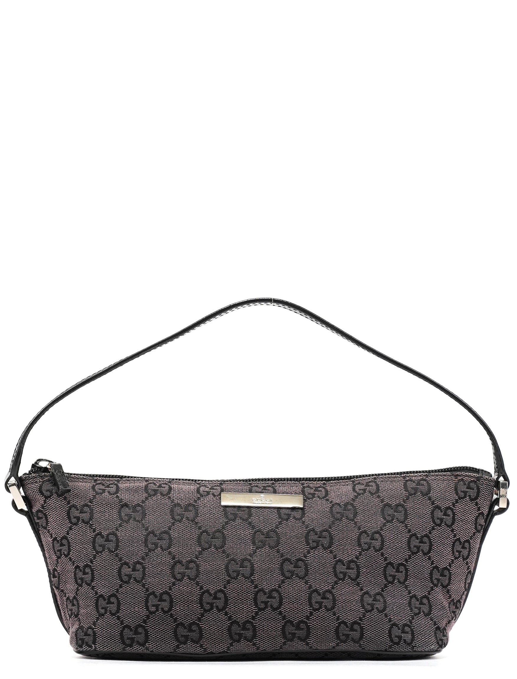 Gucci 039 1103 Black GG Boat Pochette