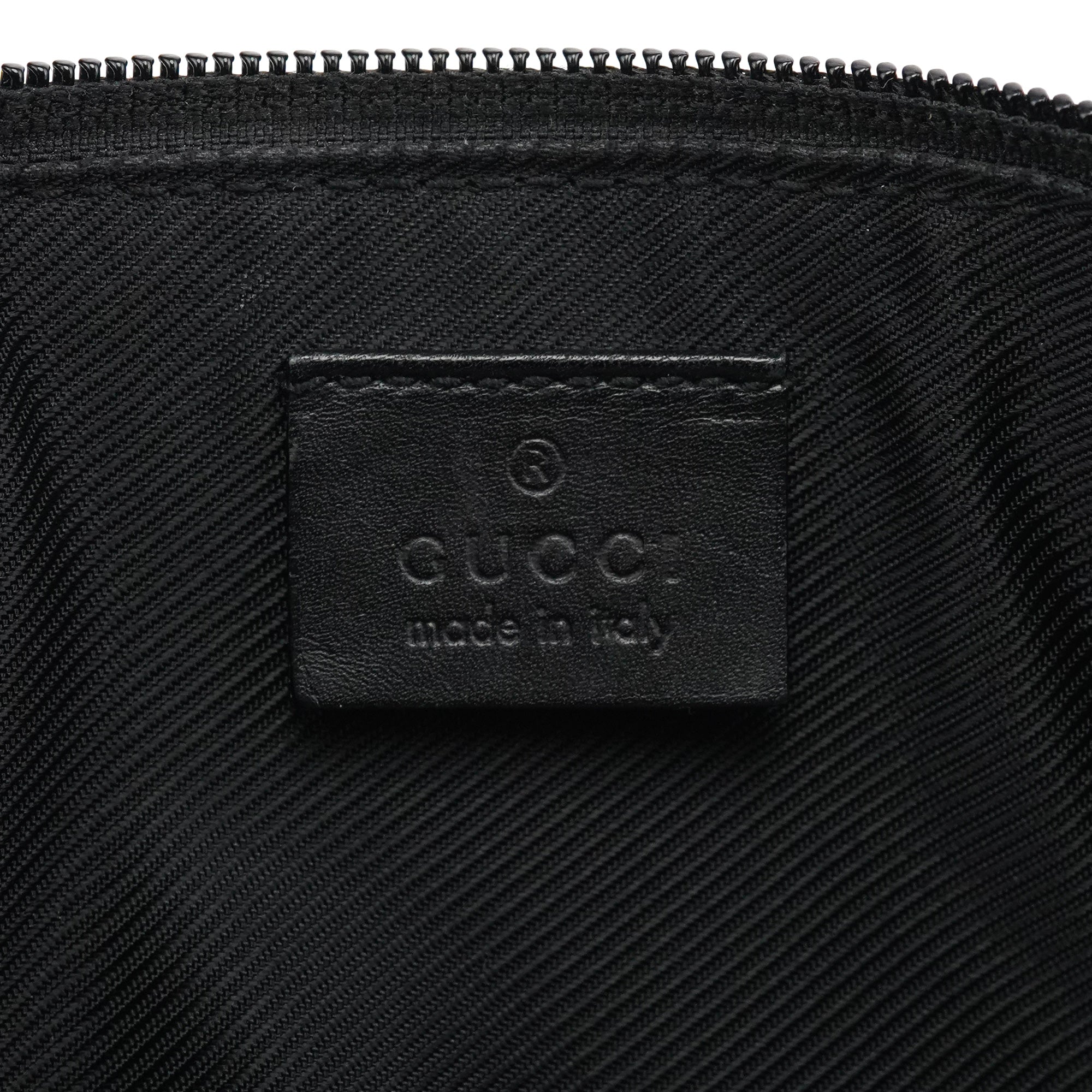 Gucci 039 1103 Black GG Boat Pochette