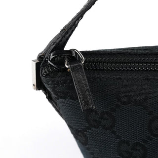 Gucci 039 1103 Black GG Boat Pochette
