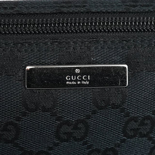 Gucci 039 1103 Black GG Boat Pochette