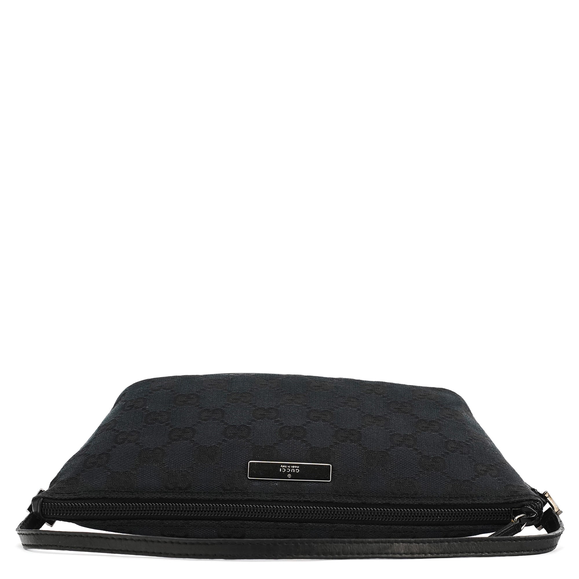 Gucci 039 1103 Black GG Boat Pochette