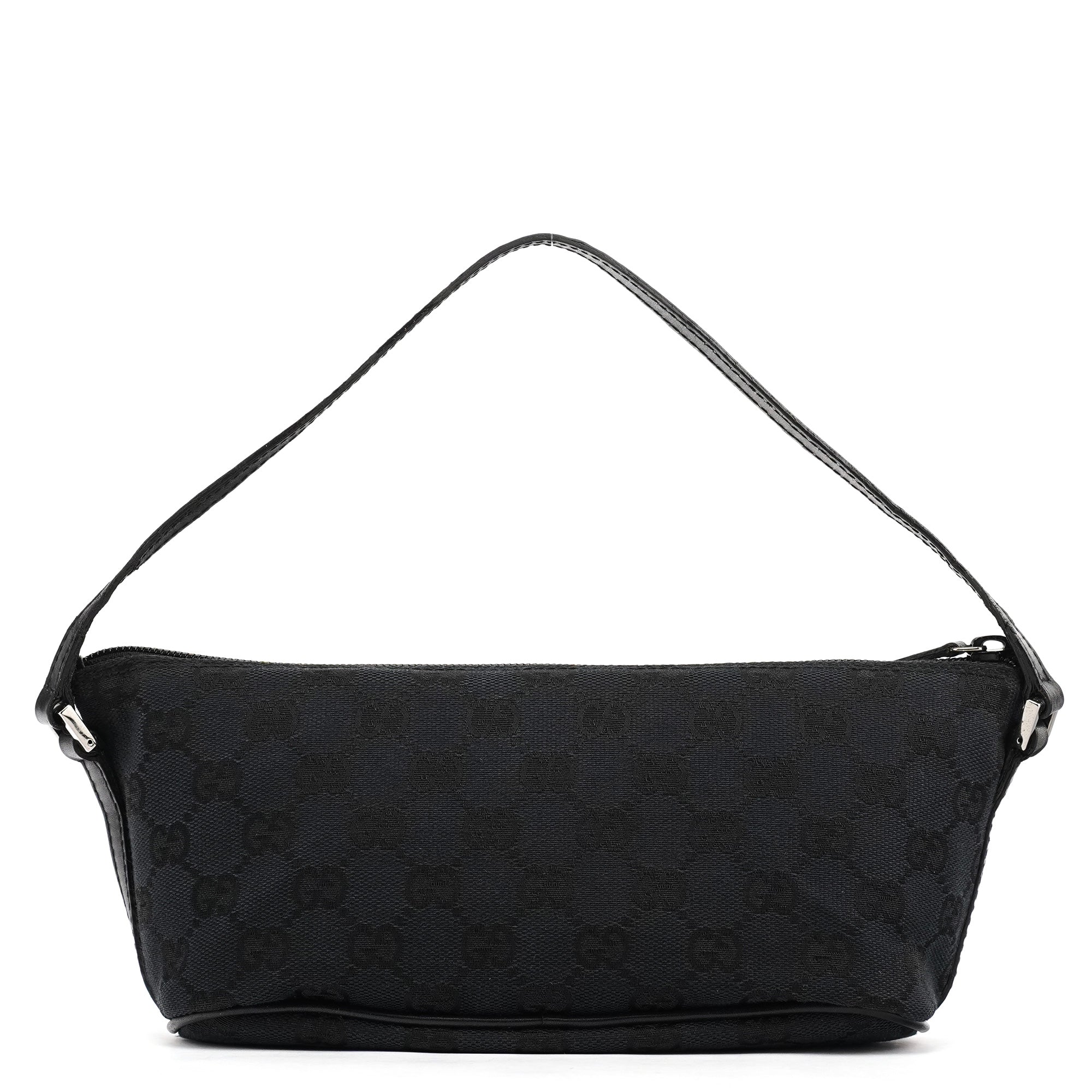 Gucci 039 1103 Black GG Boat Pochette
