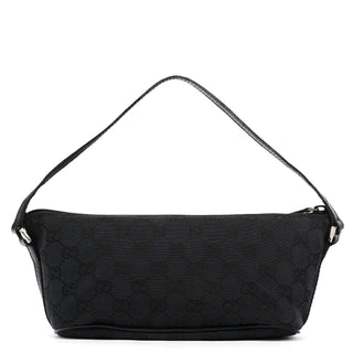 Gucci 039 1103 Black GG Boat Pochette