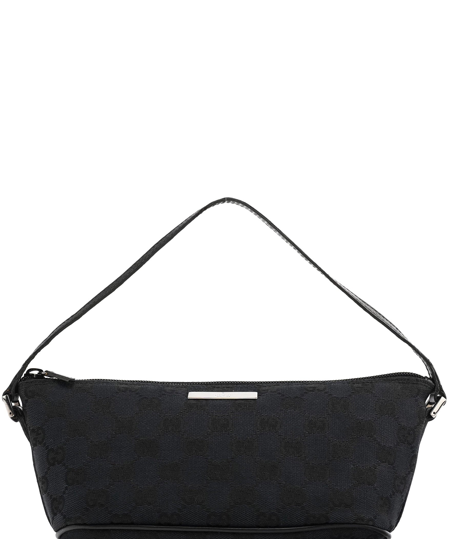 Gucci 039 1103 Black GG Boat Pochette