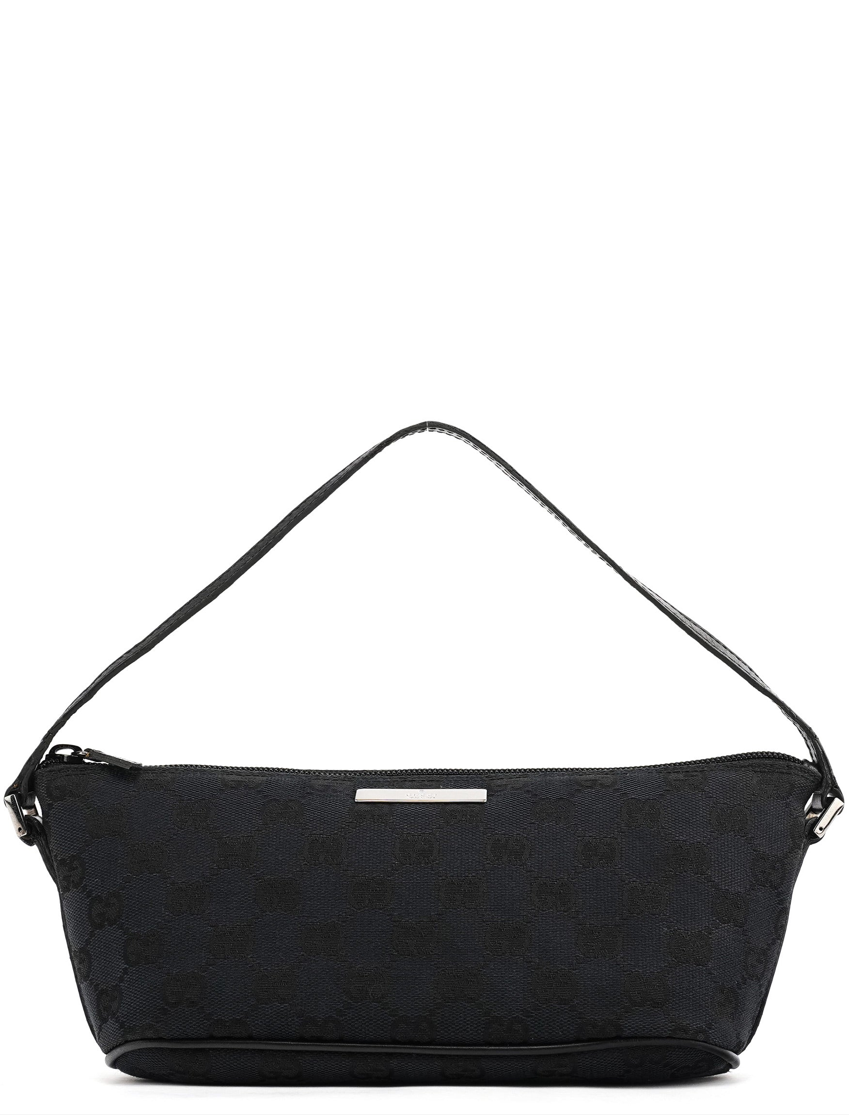 Gucci 039 1103 Black GG Boat Pochette