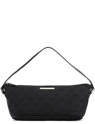 Gucci 039 1103 Black GG Boat Pochette