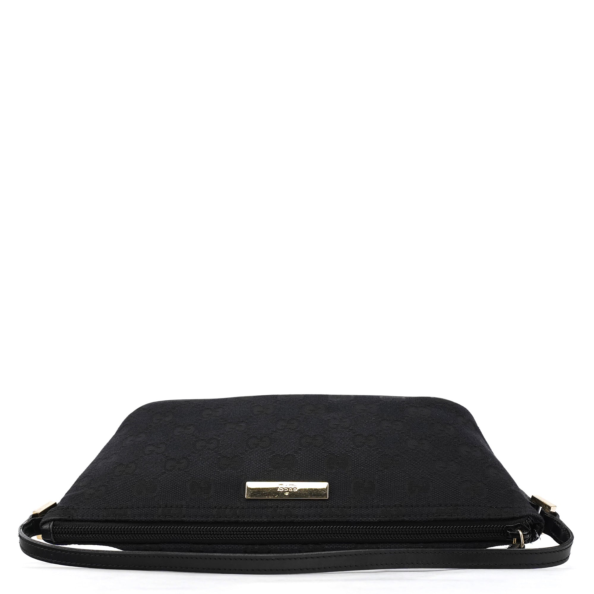 Gucci 039 1103 Black GG Boat Pochette