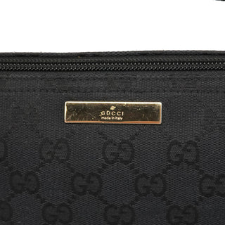 Gucci 039 1103 Black GG Boat Pochette