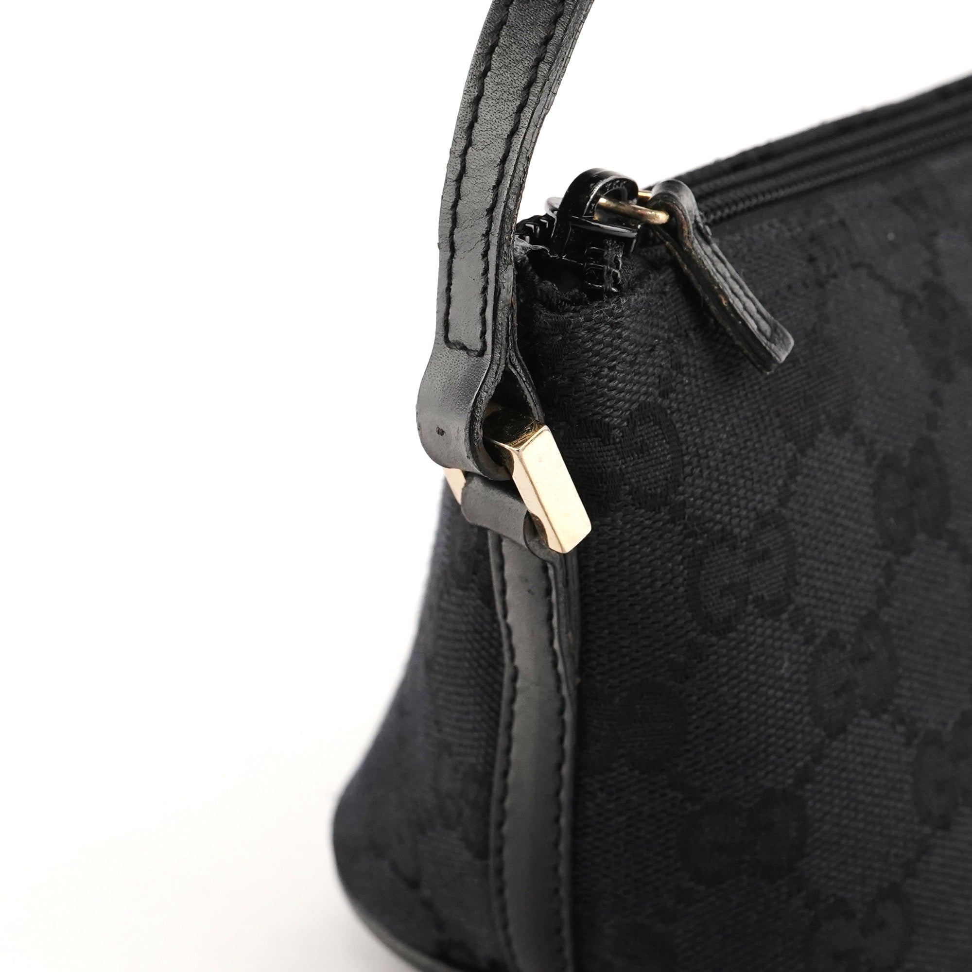 Gucci 039 1103 Black GG Boat Pochette