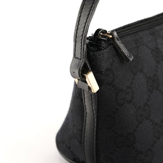 Gucci 039 1103 Black GG Boat Pochette