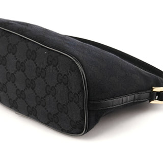 Gucci 039 1103 Black GG Boat Pochette