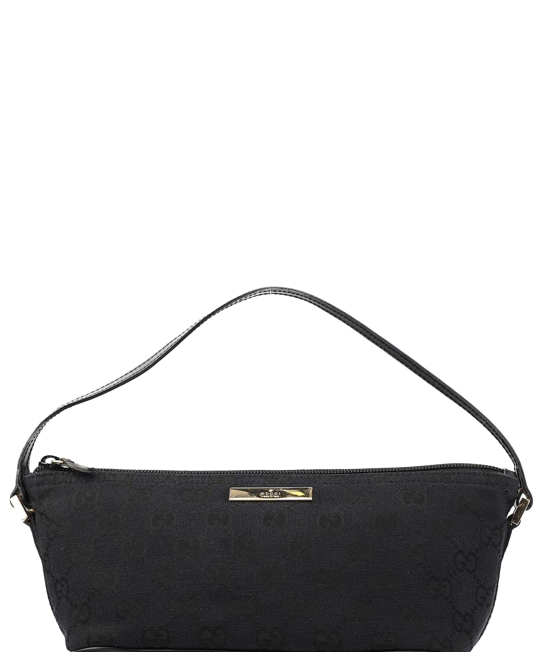 Gucci 039 1103 Black GG Boat Pochette
