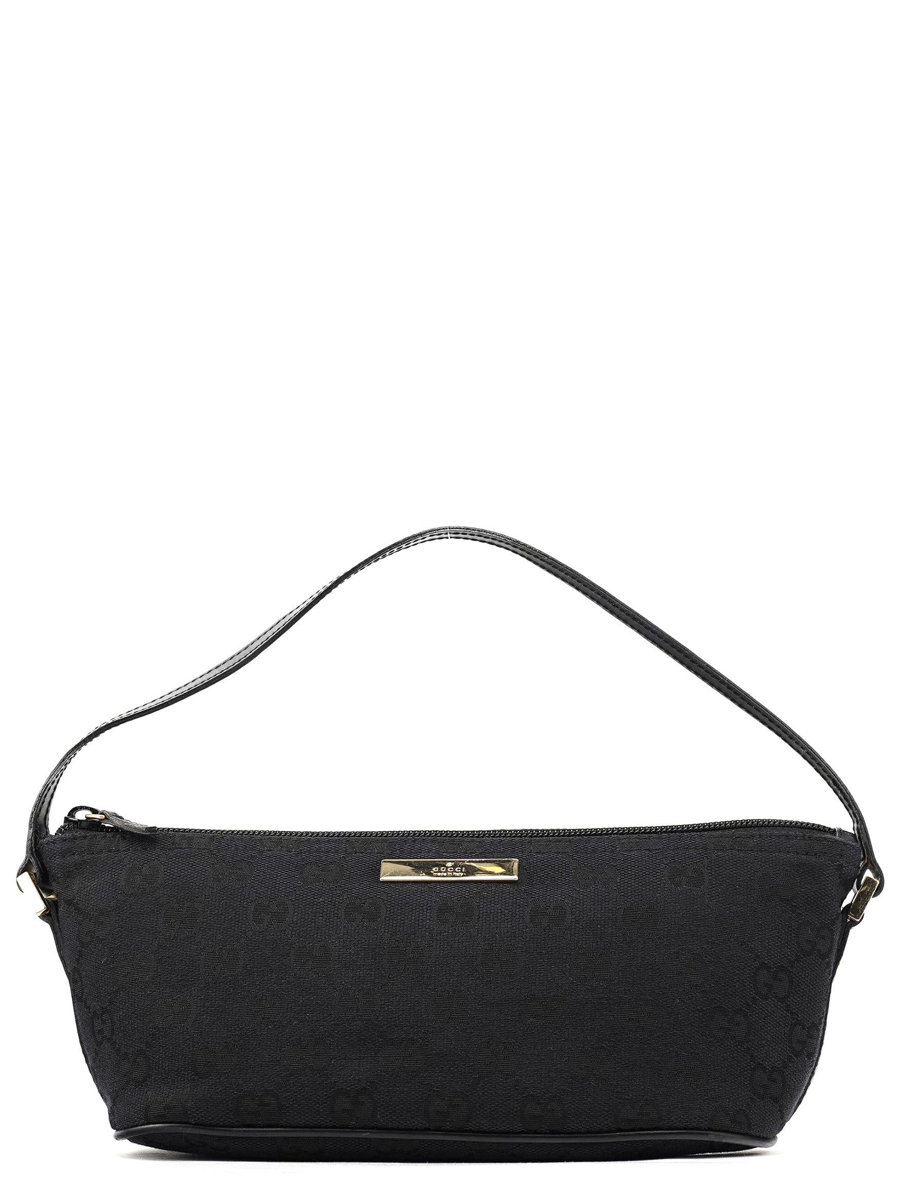 Gucci 039 1103 Black GG Boat Pochette